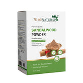 7Days Natural Herbal Sandalwood Face Pack – Sun Dried Ayurvedic Powder with Cucumber & Rose Petal (200 Gm)